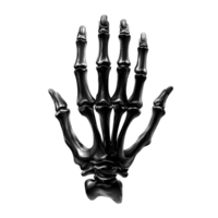 Skeleton Hand for Halloween - Vector Linear Black 3D Rendering png