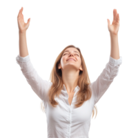 Worker in a happy mood, relaxing in the air template isolated against a transparent background png