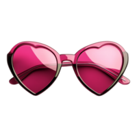 PNG Heart-Shaped Sunglasses Against Transparent Background Realistic Design for Love-Themed Accessories, Valentine's Day Projects, or Fashion Illustrations