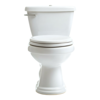 White Ceramic Toilet Bowl isolated against transparent background png