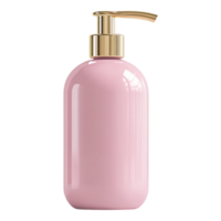 Pink Soap Bottle Isolated Against Transparent Background png
