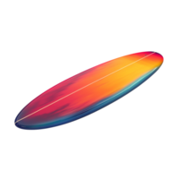 Surfboard 3D Rendering Against transparent Background png