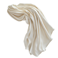 PNG Creamy Draped Fabric, A Textural Study Against Transparent Background for Textile Design, Artistic Projects, or Elegant Backdrops