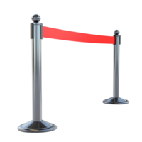 Queue Barrier 3D Rendering with Transparent Background png