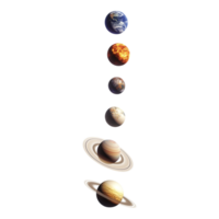 The Solar System Isolated Against transparent Background png