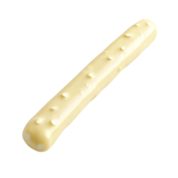 Mozzarella stick top view isolated against a transparent background png