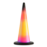 3D Rendering of a Traffic Cone Isolated Against White Background png