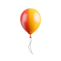 PNG Realistic Balloon Against Transparent Background for Festive and Event Designs