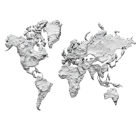 White map on a transparent background png