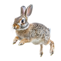 rabbit running on a transparent background png