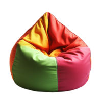 Bean bag chair isolated against a transparent background png