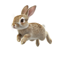 rabbit running on a transparent background png