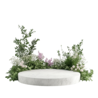 image of a simple clean minimal blank product podium png