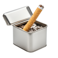 Cigarette in a tin isolated on transparent background png