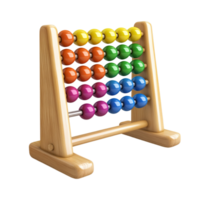 multi colored abacus on a transparent background png