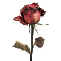 Red rose on a transparent background png