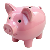 pink piggy bank on a transparent background png