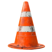 image of a traffic cone PNG clipart on a transparent background