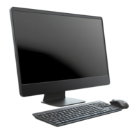 A laptop computer with a keyboard mouse and monitor png