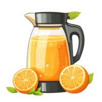 Hand drawn juicer cartoon vector illustration on a transparent background png