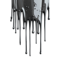 Grey drips on a transparent background png