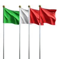 Golf Flagstick and Flag Set on transparent background png
