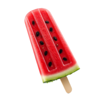 watermelon popsicle ice cream on a transparent background png