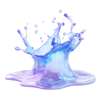 Fluid Splash on transparent background png