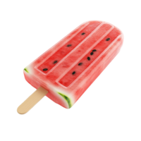 watermelon popsicle ice cream on a transparent background png