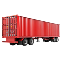 image of isolated semi trailer trucks with cargo containers png