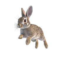 rabbit running on a transparent background png