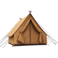 camping tent shown against a transparent background png