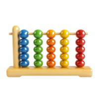 multi colored abacus on a transparent background png