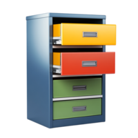 office filing cabinet on a transparent background png