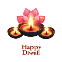 Happy Diwali text style in clean, simple vector design with black 3D rendering for festive greetings png