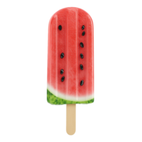 watermelon popsicle ice cream on a transparent background png