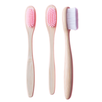 8K high resolution image of an isolated scrub brush and toothbrush on a transparent background png