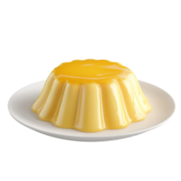 Custard Pudding on transparent background png