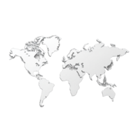 White map on a transparent background png