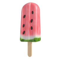 watermelon popsicle ice cream on a transparent background png