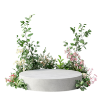 image of a simple clean minimal blank product podium png