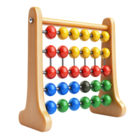 multi colored abacus on a transparent background png