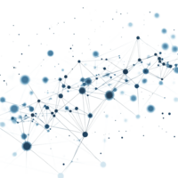 Business network connecting dots tech design png