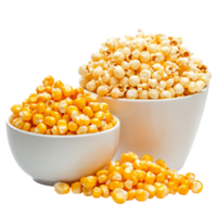 image of sweet corn and popcorn on a transparent background png