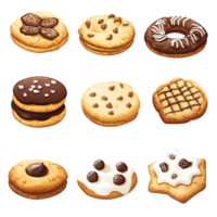 Cookies Vector Clipart on transparent background png