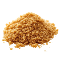 An image of a pile of brown sugar against a transparent background png