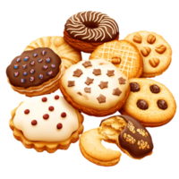 Cookies Vector Clipart on transparent background png