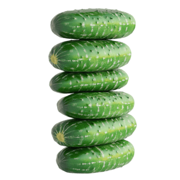 A stack of cucumbers with a checkered pattern on top png