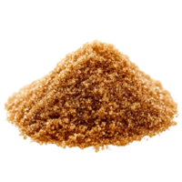 An image of a pile of brown sugar against a transparent background png