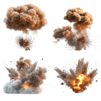 Explosion Set on transparent background png